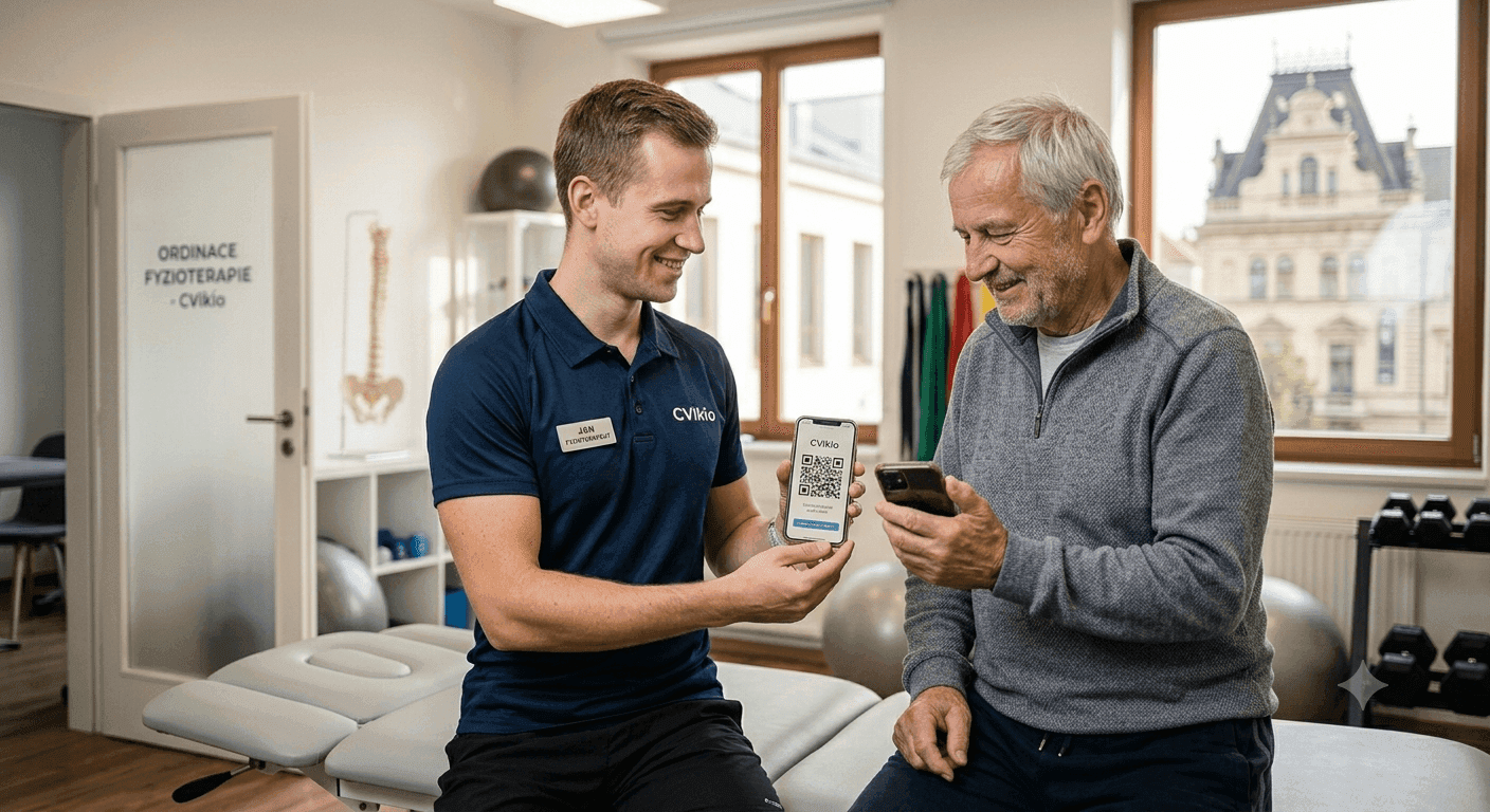 Jak předat klientovi cvičební program přes QR kód